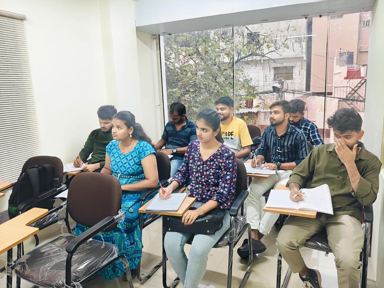 Computer training class in progress at Cadspro, Vijayanagar, Bangalore